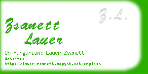 zsanett lauer business card